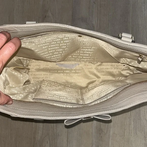 Authentic Kate Spade Leather Tote Bag - Picture 3 of 5